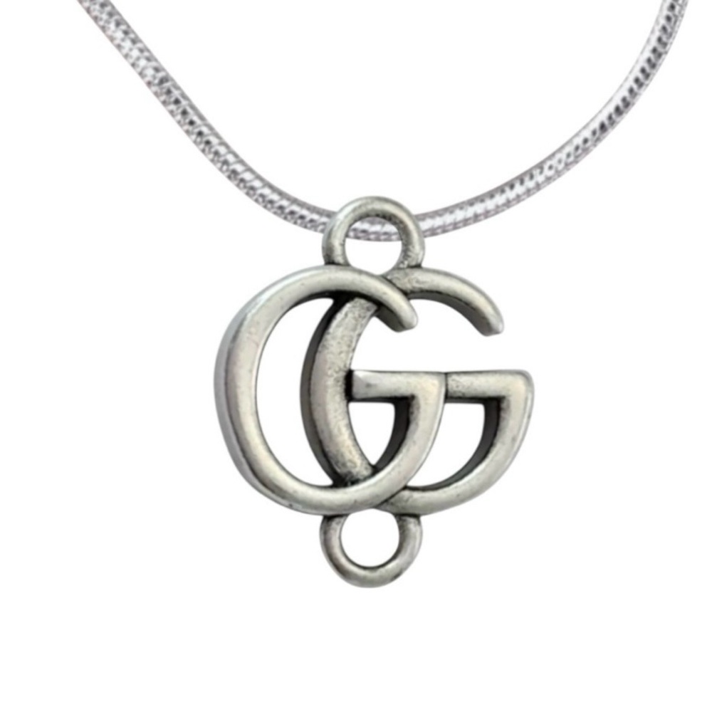 💕VINTAGE GUCCI 2-Piece Interlocking Gs & Bright Blue Heart Silver-Tone Hardware - Picture 11 of 13